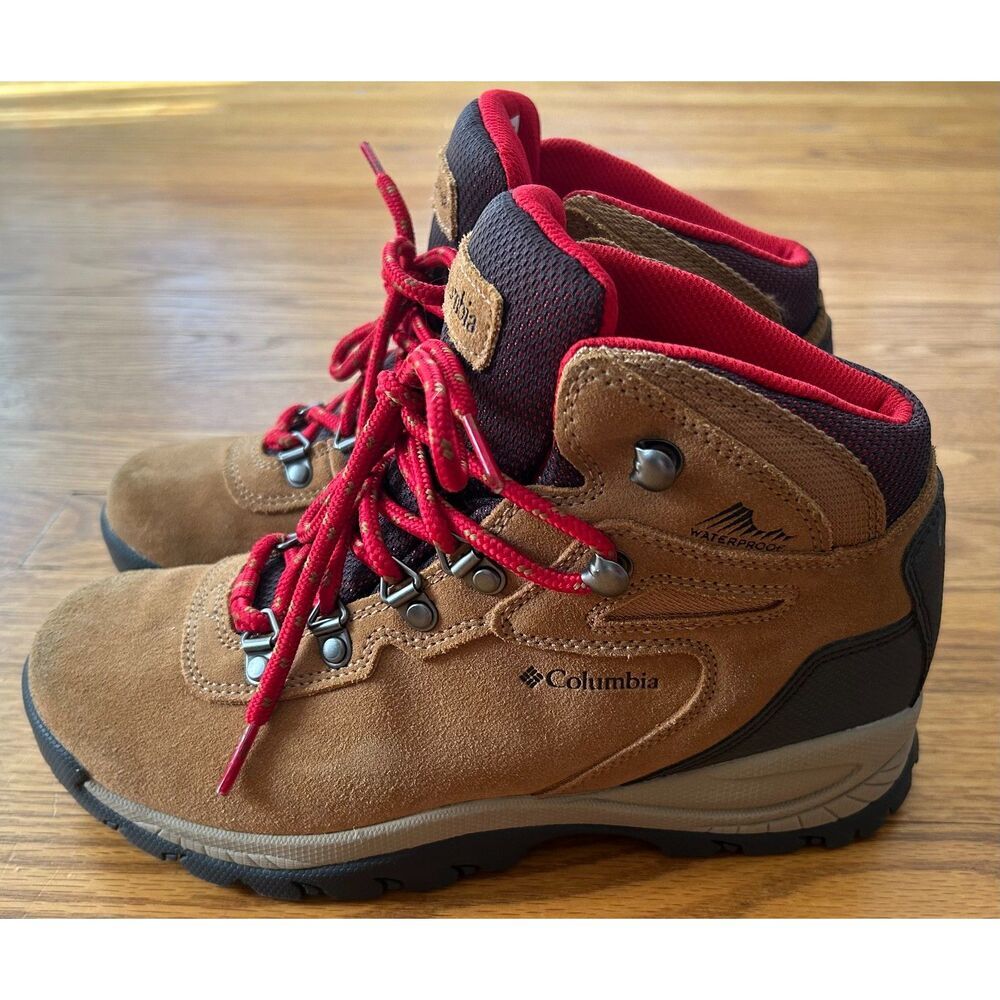 Columbia Newton Ridge Plus Hiking Boots Suede Brown BK4552-286 Women's 7.5 - Picture 5 of 8